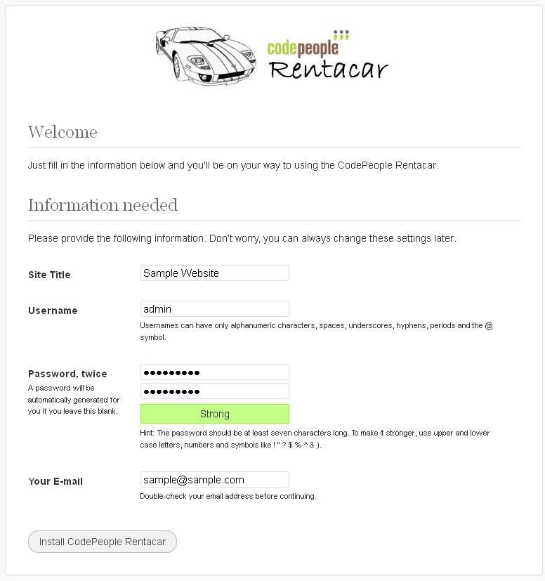 car rental software installation 04